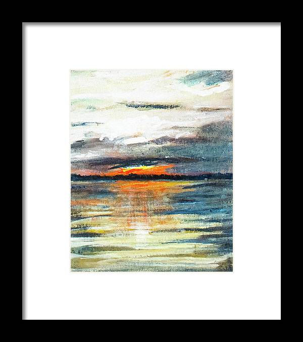 Sunset from Drayton Island - Framed Print