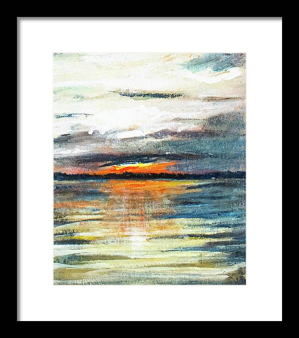 Sunset from Drayton Island - Framed Print