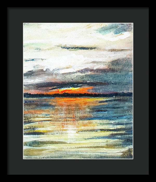 Sunset from Drayton Island - Framed Print