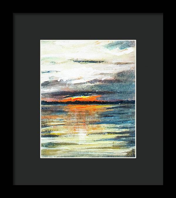 Sunset from Drayton Island - Framed Print