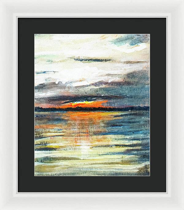 Sunset from Drayton Island - Framed Print