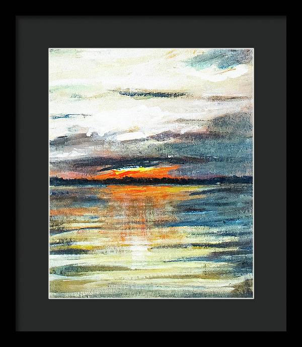 Sunset from Drayton Island - Framed Print