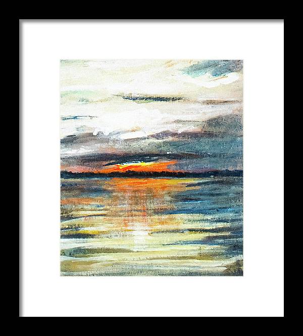 Sunset from Drayton Island - Framed Print