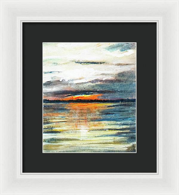 Sunset from Drayton Island - Framed Print