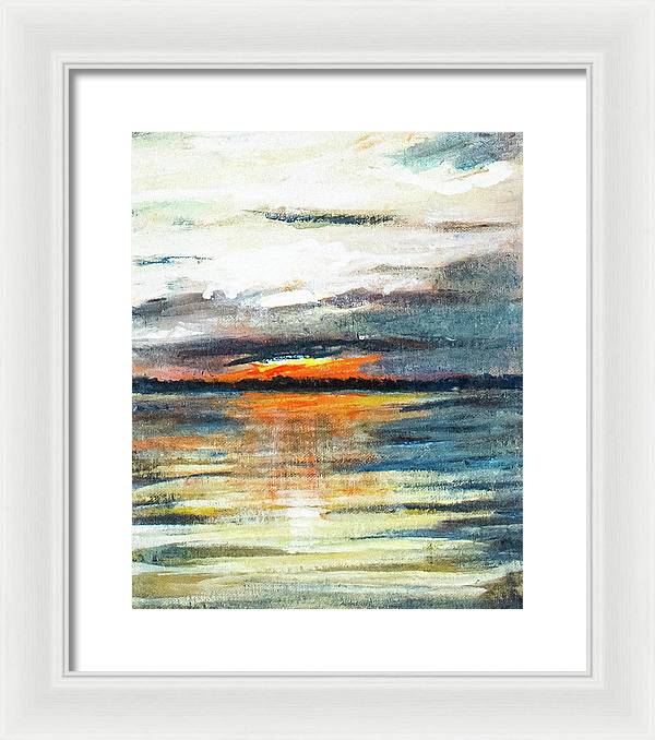 Sunset from Drayton Island - Framed Print