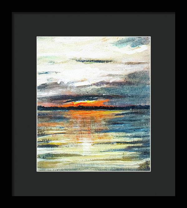 Sunset from Drayton Island - Framed Print