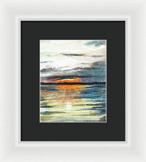 Sunset from Drayton Island - Framed Print