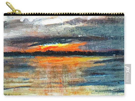 Sunset from Drayton Island - Zip Pouch