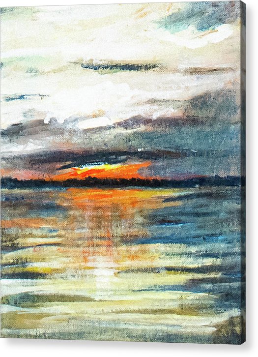 Sunset from Drayton Island - Acrylic Print