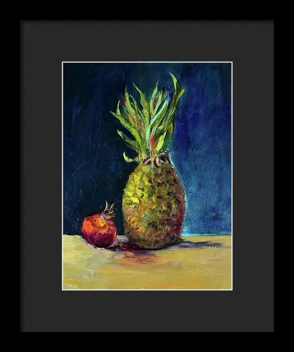 The Pineapple and Pomegranate - Framed Print