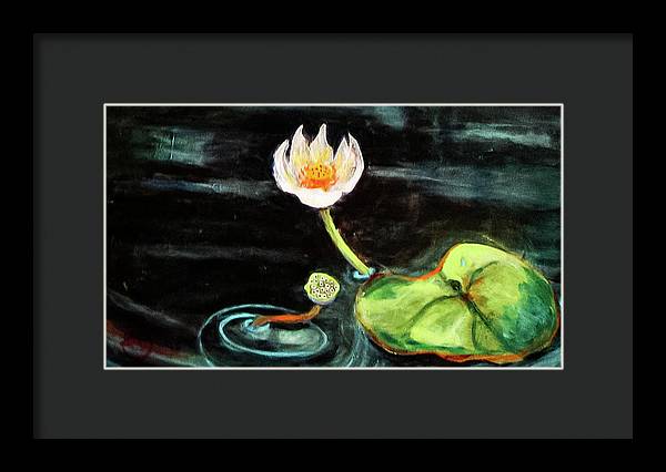 The Seeker, Lotus Flower - Framed Print