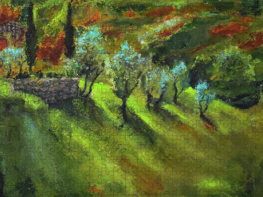 Tuscan  Hillside 'en plein air - Puzzle