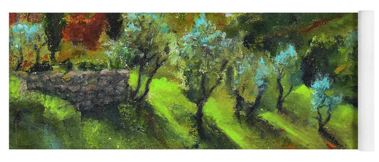 Tuscan  Hillside 'en plein air - Yoga Mat