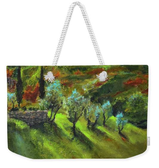 Tuscan  Hillside 'en plein air - Weekender Tote Bag