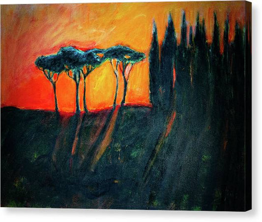 Tuscan Sunset - Canvas Print