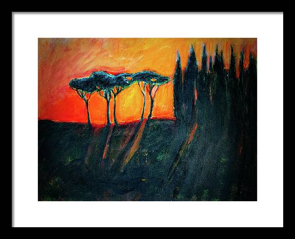 Tuscan Sunset - Framed Print