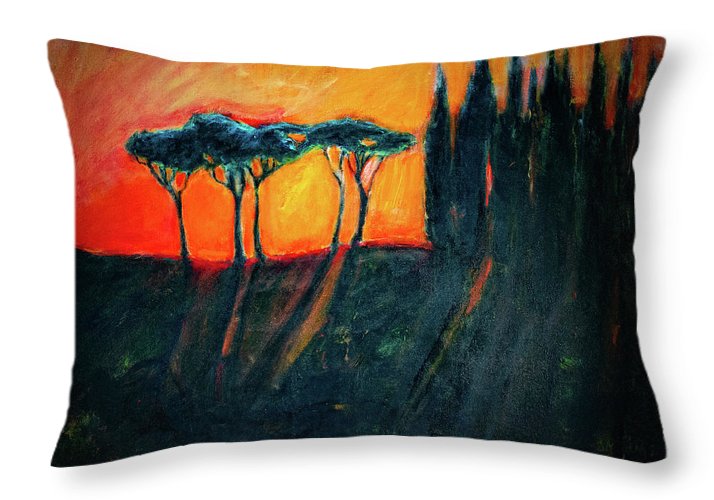 Tuscan Sunset - Throw Pillow