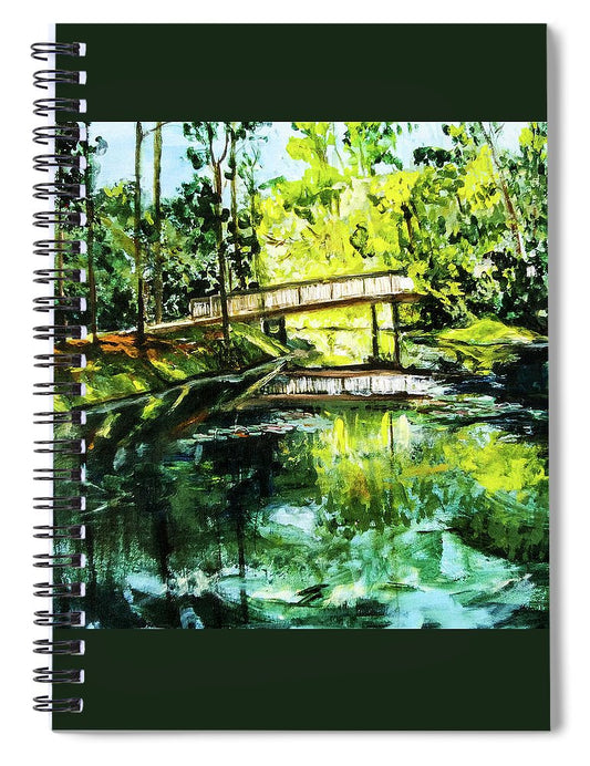 UNF  Morning on Candy Cane Lake - Spiral Notebook