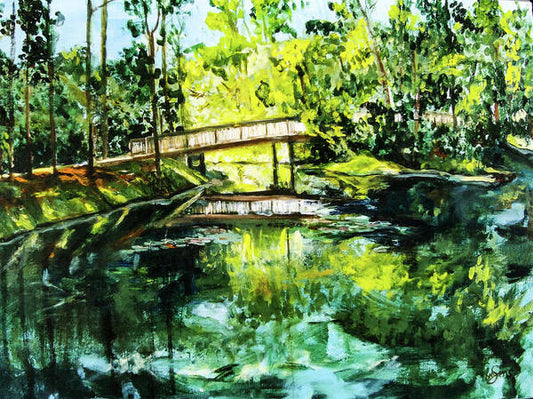 UNF  Morning on Candy Cane Lake - Art Print