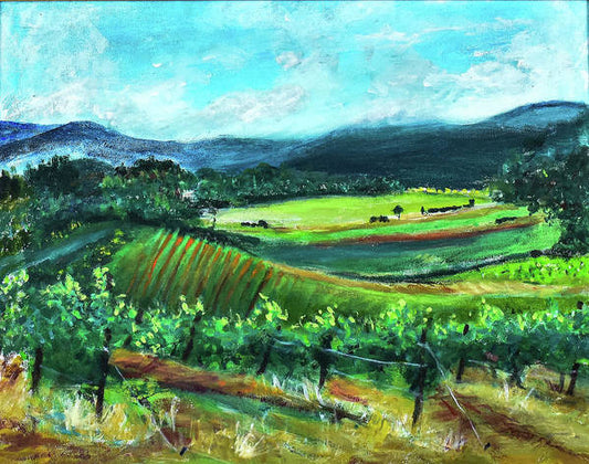 View from the Villa - Provence, France 'en plein air - Art Print