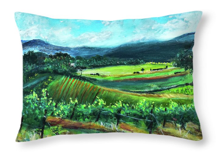 View from the Villa - Provence, France 'en plein air - Throw Pillow