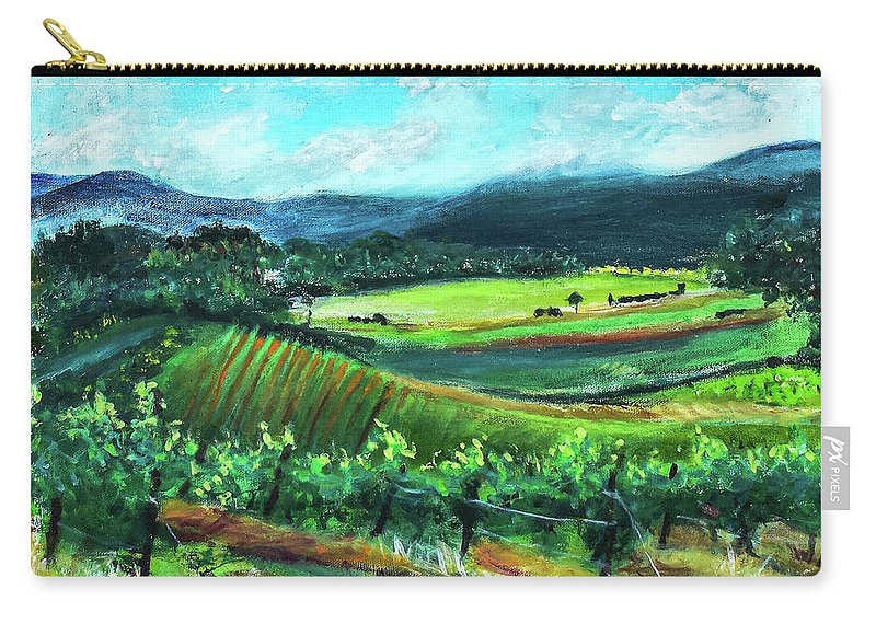 View from the Villa - Provence, France 'en plein air - Zip Pouch