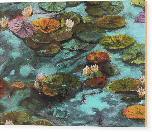 Water lilies area #1 C series - Wood Print