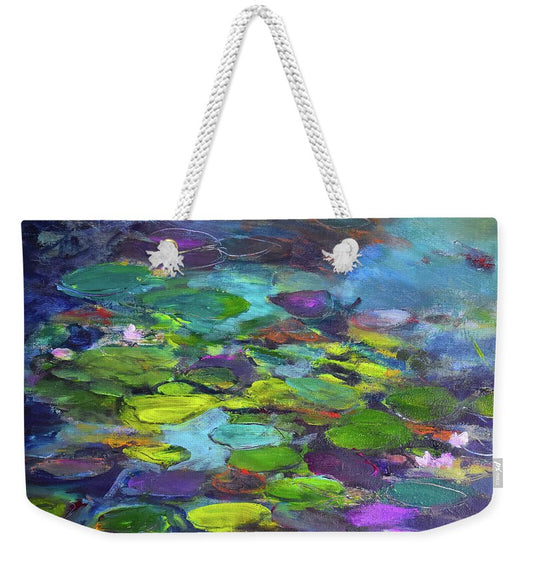 Water Lilies, Shades of Purple - Weekender Tote Bag