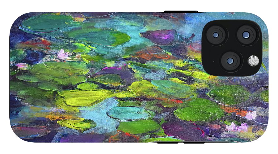 Water Lilies, Shades of Purple - Phone Case