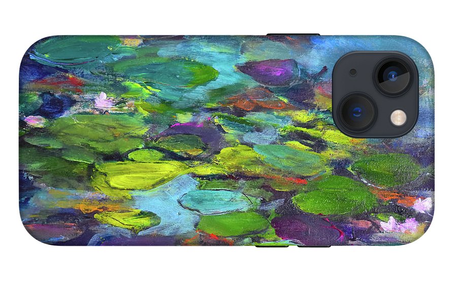 Water Lilies, Shades of Purple - Phone Case