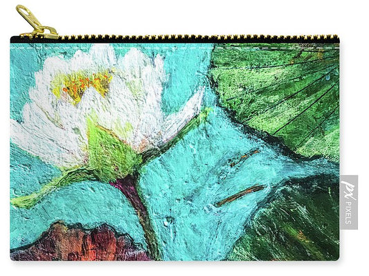 Water Lily Solo, #2 - Zip Pouch