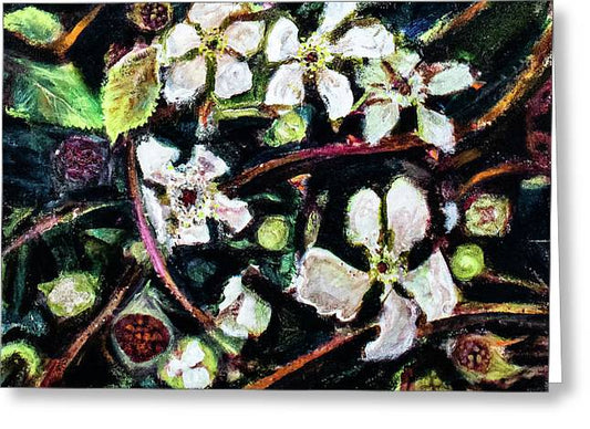 Wild Blackberry Vines - Greeting Card