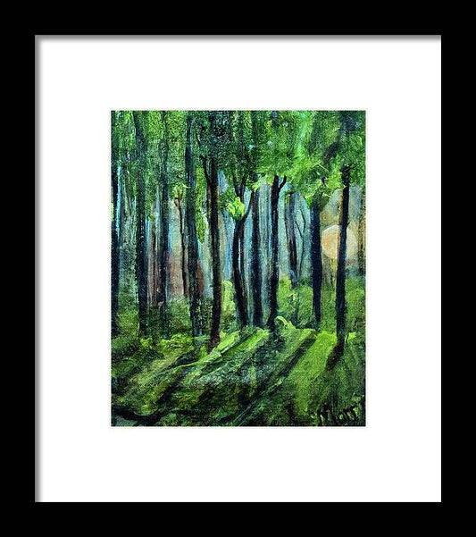 Woodland Moonrise - Framed Print