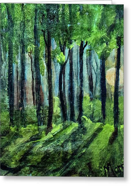 Woodland Moonrise - Greeting Card